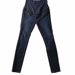 H&M & Denim Maternity Jeans Pant SZ 10 Blue Mama Skinny High Rib Stretch Tummy